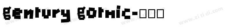 gentury gothic字体转换